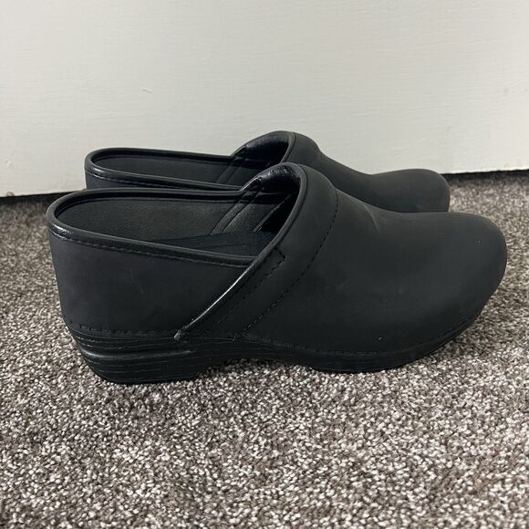 Dansko XP Clogs Black Leather Pro Work Shoe - Picture 3 of 12